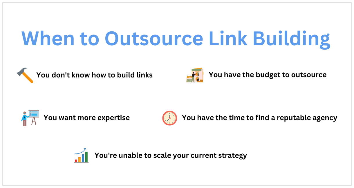 When to Outsource Link Building